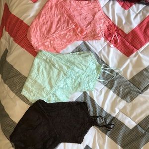 MAURICES BUNDLE!! 3 textured crinkle camisoles